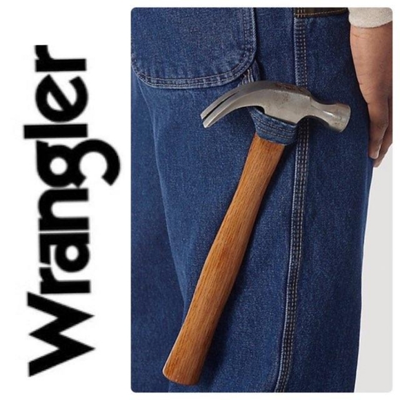 New Wrangler Work Carpenter Pants in Antique Blue - Picture 3 of 5